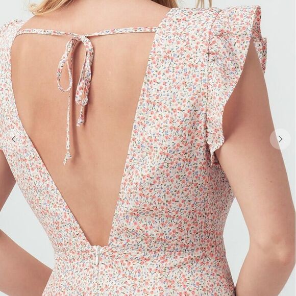NWT Anthropologie Pink Floral Mini Dress Sundress - Picture 3 of 6